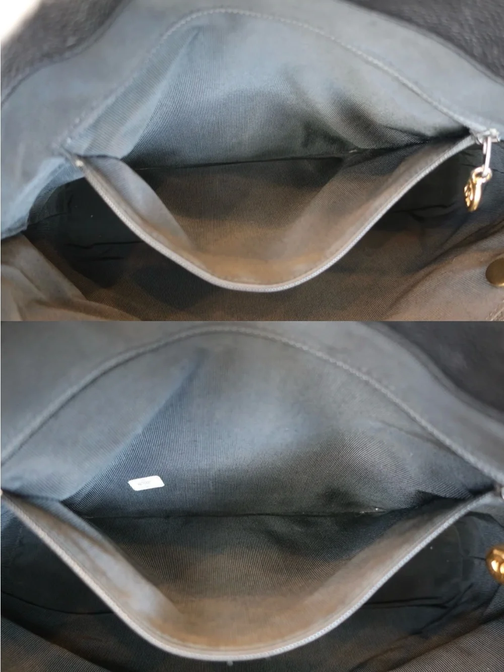 Authentic CHANEL triple CC black caviar leather shopping tote